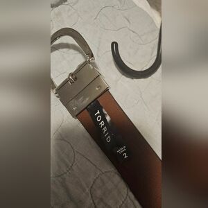 Torrid Silver and Brown Belt